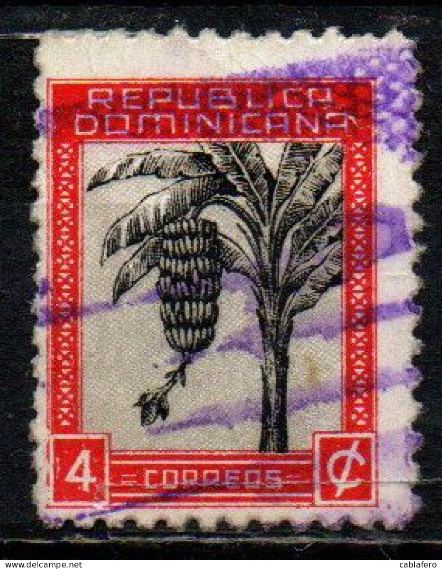 REPUBBLICA DOMENICANA - 1942 - Bananas - USATO - Dominicaanse Republiek