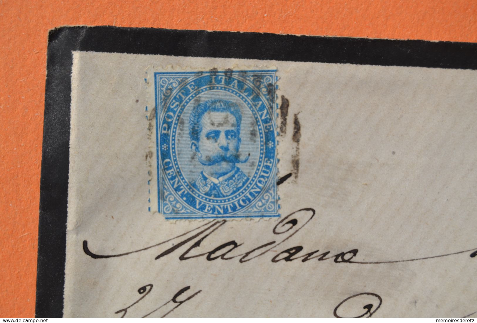 Italie Italia - Enveloppe Timbre Humbert 1er 25 Cent. - CERIANA 1885 Pour Paris France - Other & Unclassified