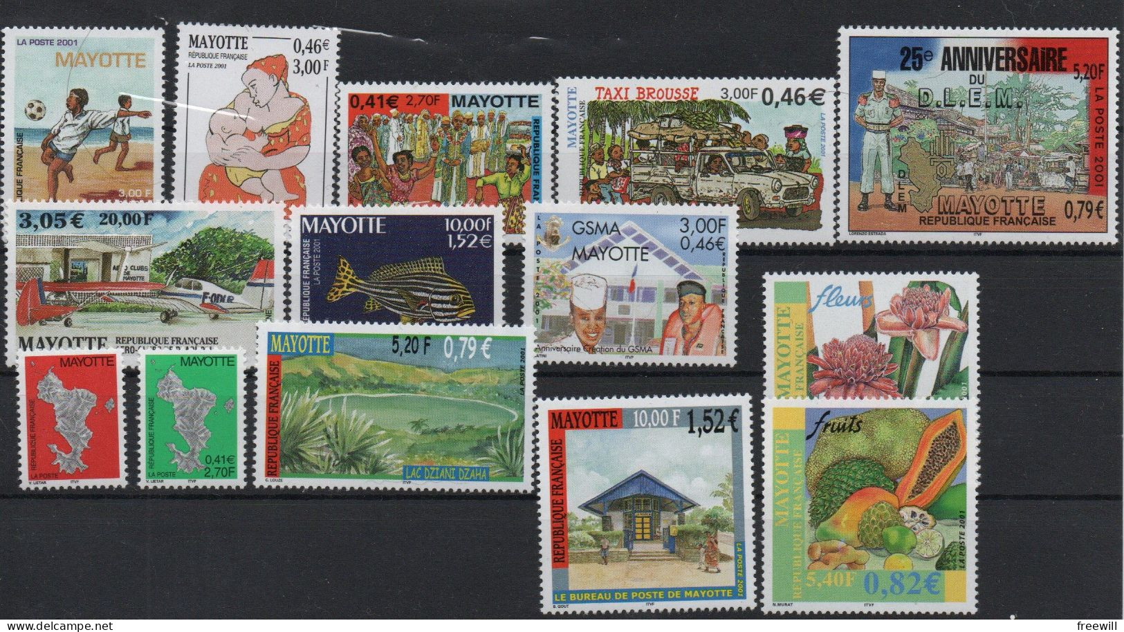 Année Complète - Volledig Jaar 2001 XXX - Unused Stamps