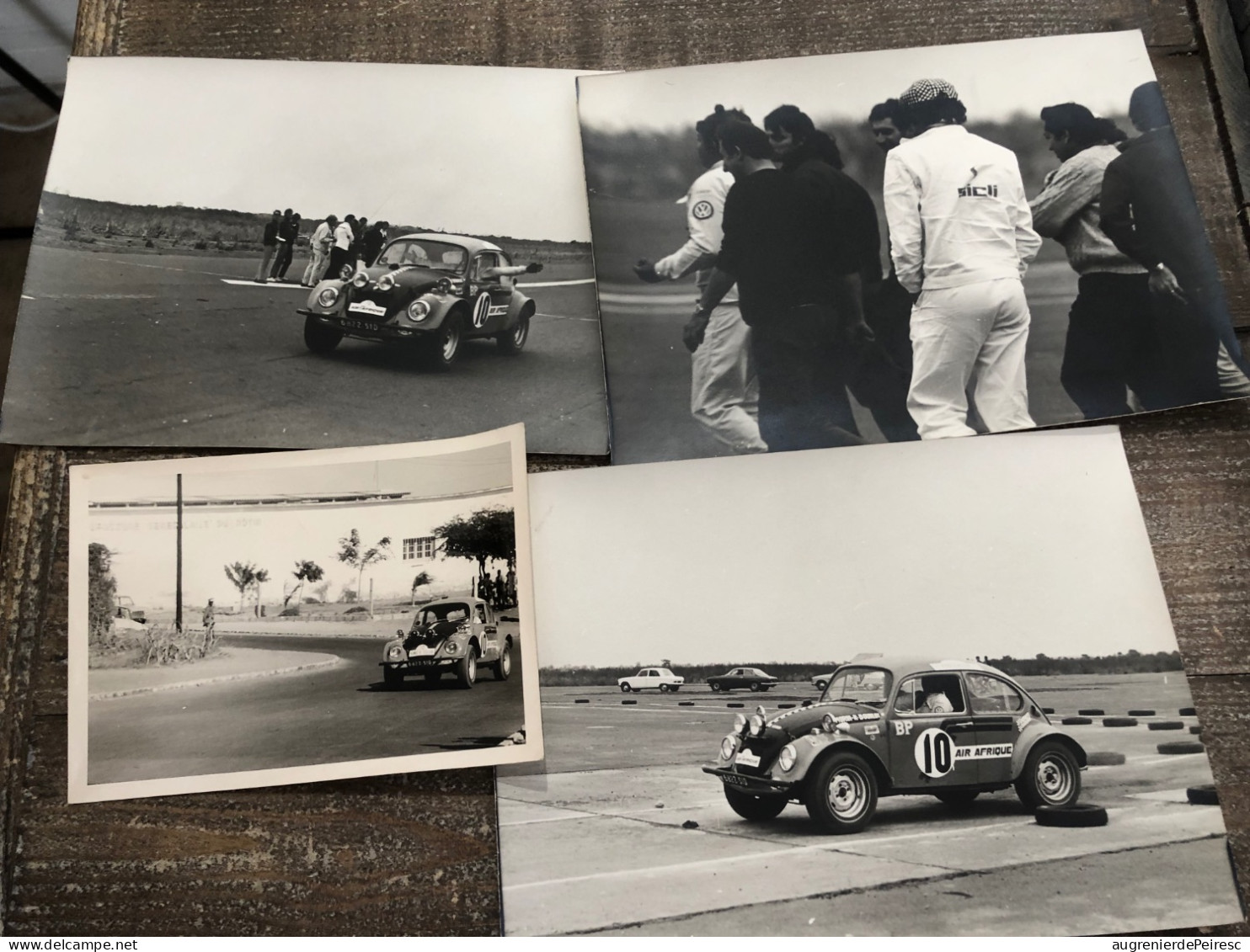 Lot De 4 Photos D’une Coccinelle De Compétition Années 70 ? - Car Racing - F1