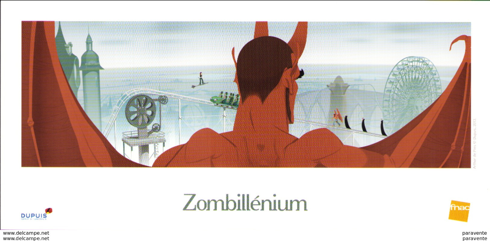 DEPINS : Exlibris De FNAC 2014 Pour ZOMBELLIUM 2014 - Illustrators D - F