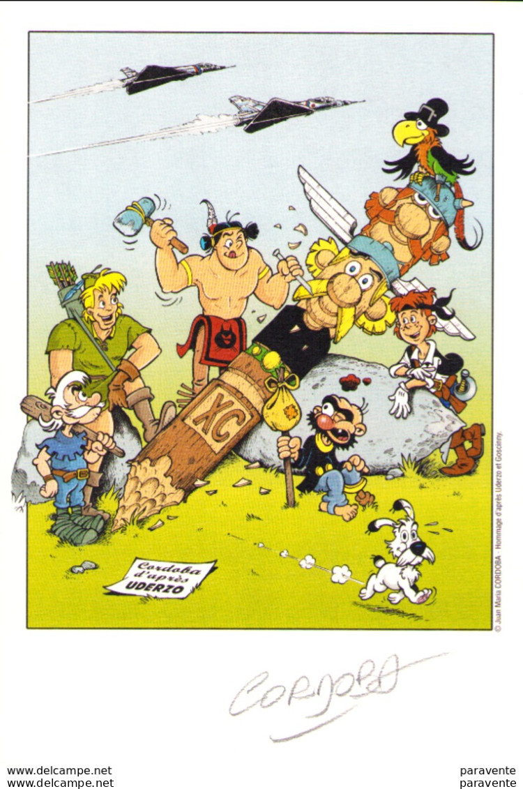 CORDOBA : Exlibris HOMMAGE ASTERIX UDERZO (ns) - Illustratori A - C