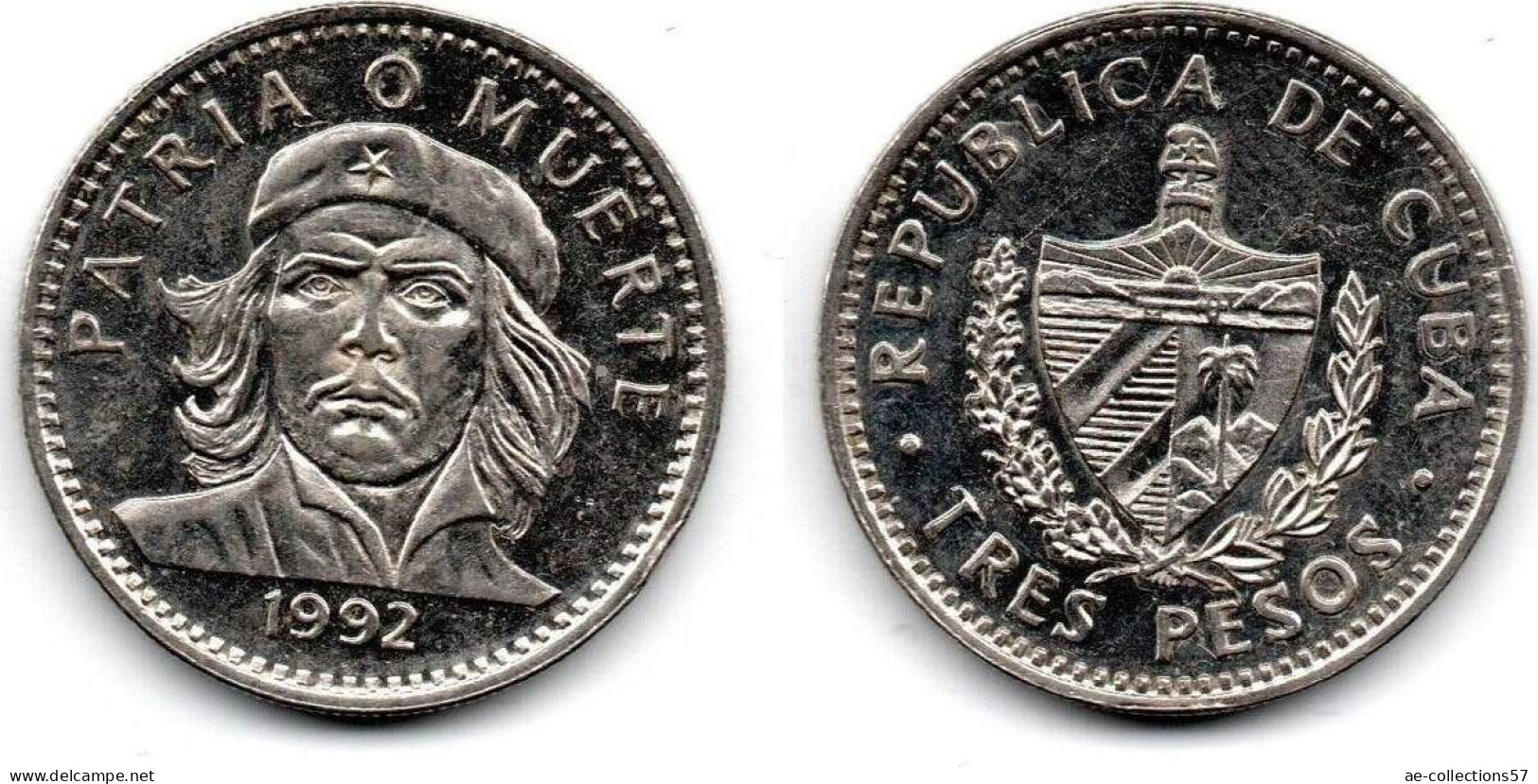 MA 31414  / Cuba 3 Pesos 1992 SUP - Cuba