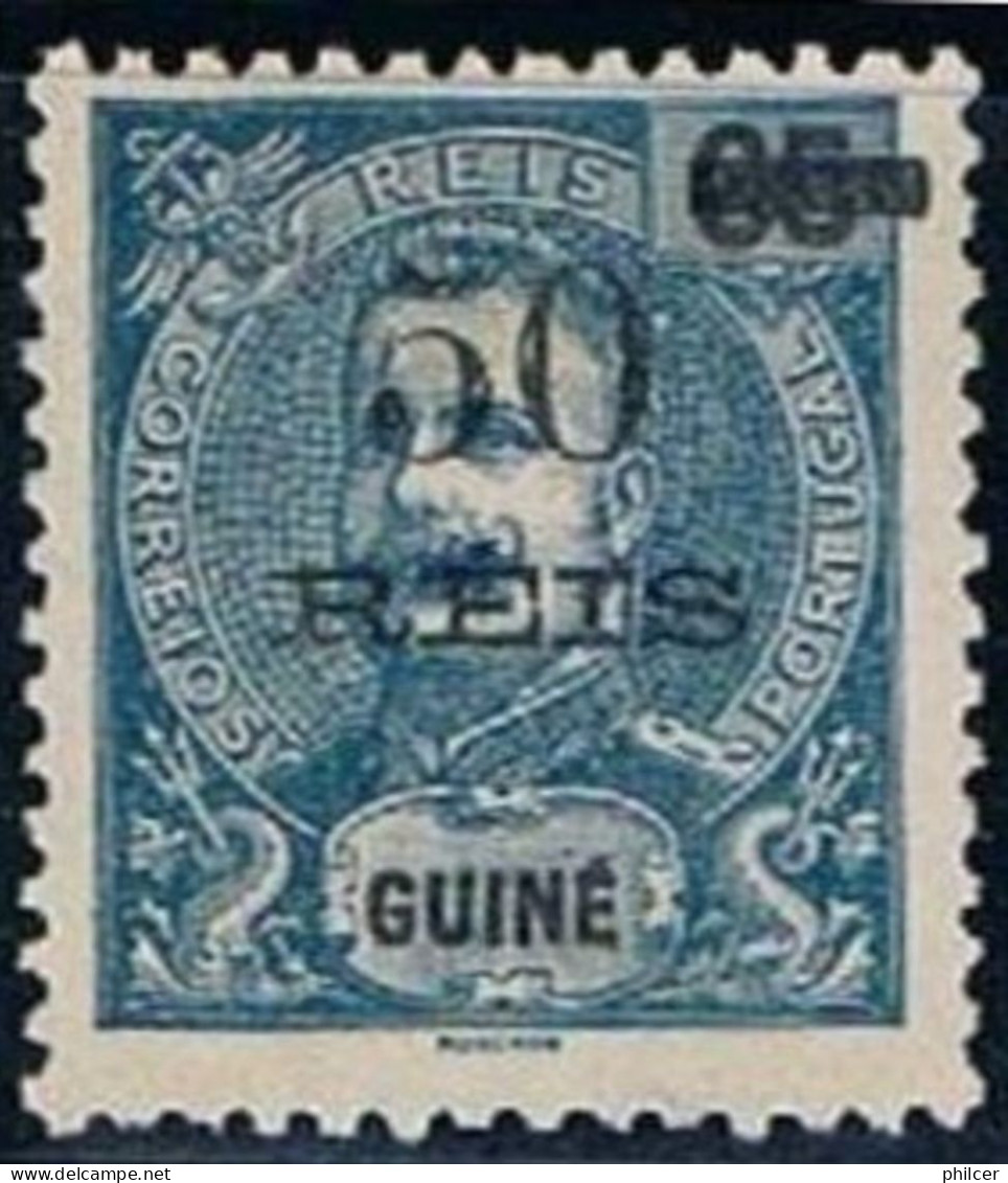 Guiné, 1905, # 97 - I, "5" Fendido, MNG - Guinea Portoghese