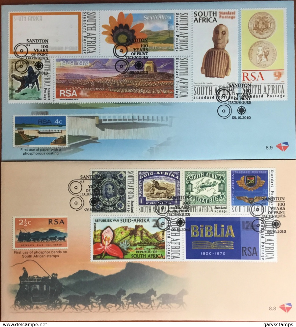 South Africa 2010 World Post Day FDC Cover Set - FDC