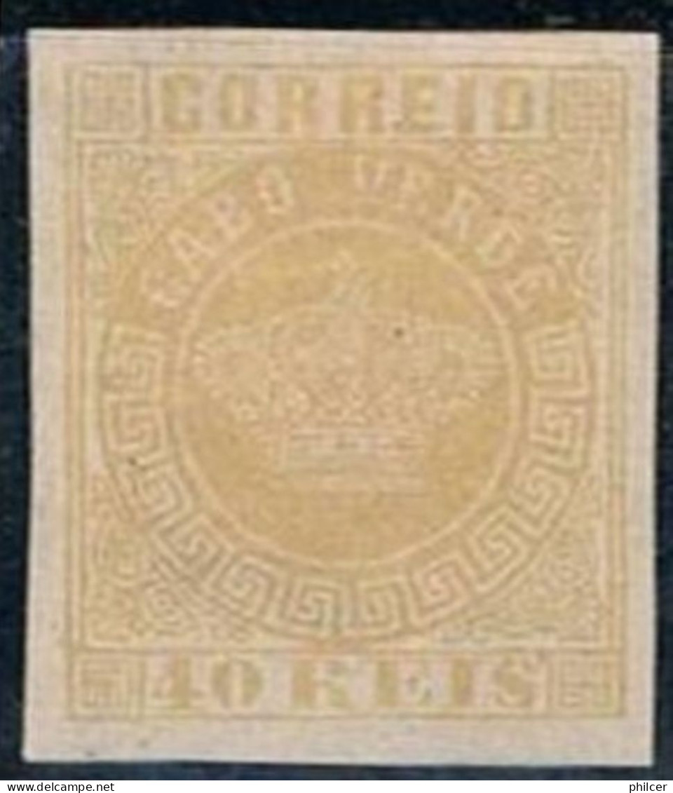 Cabo Verde, 1881/5, # 13, Não Denteado, MNG - Kapverdische Inseln