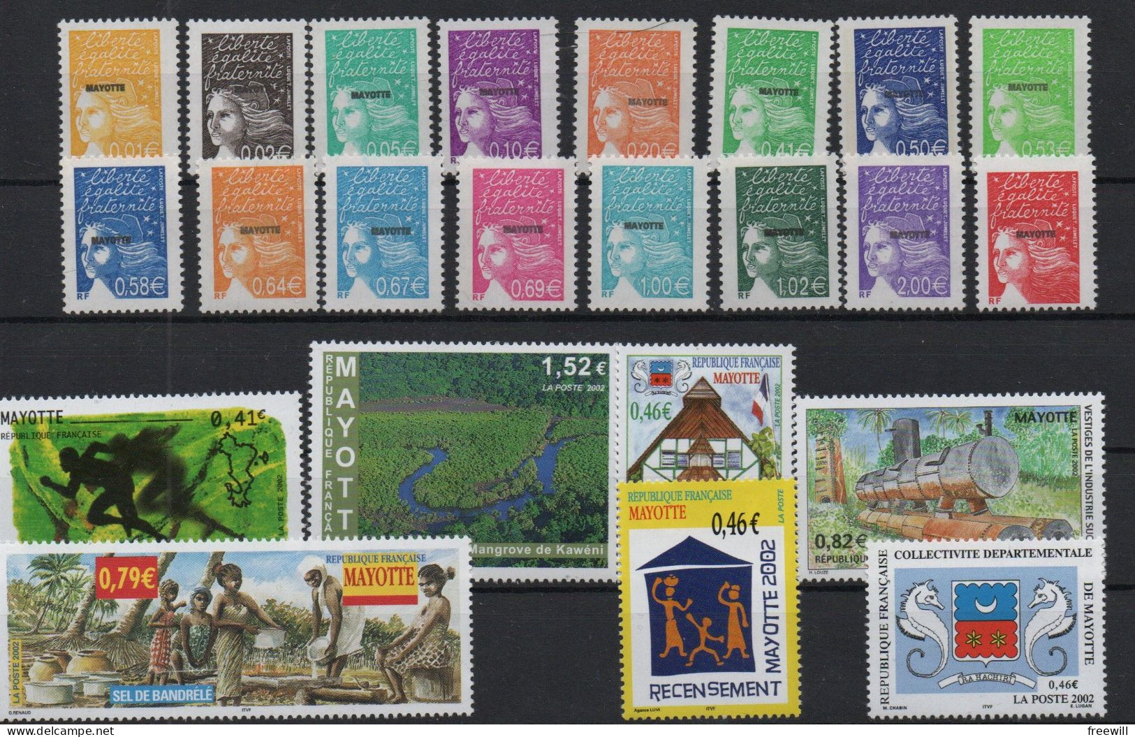 Mayotte Année Complète - Volledig Jaar 2002 XXX - Unused Stamps