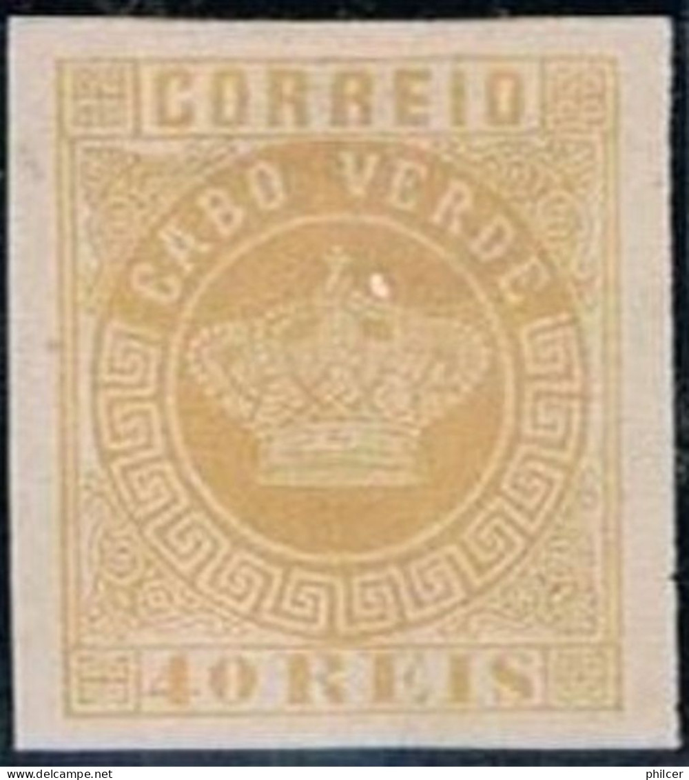 Cabo Verde, 1881/5, # 13, Não Denteado, MNG - Islas De Cabo Verde