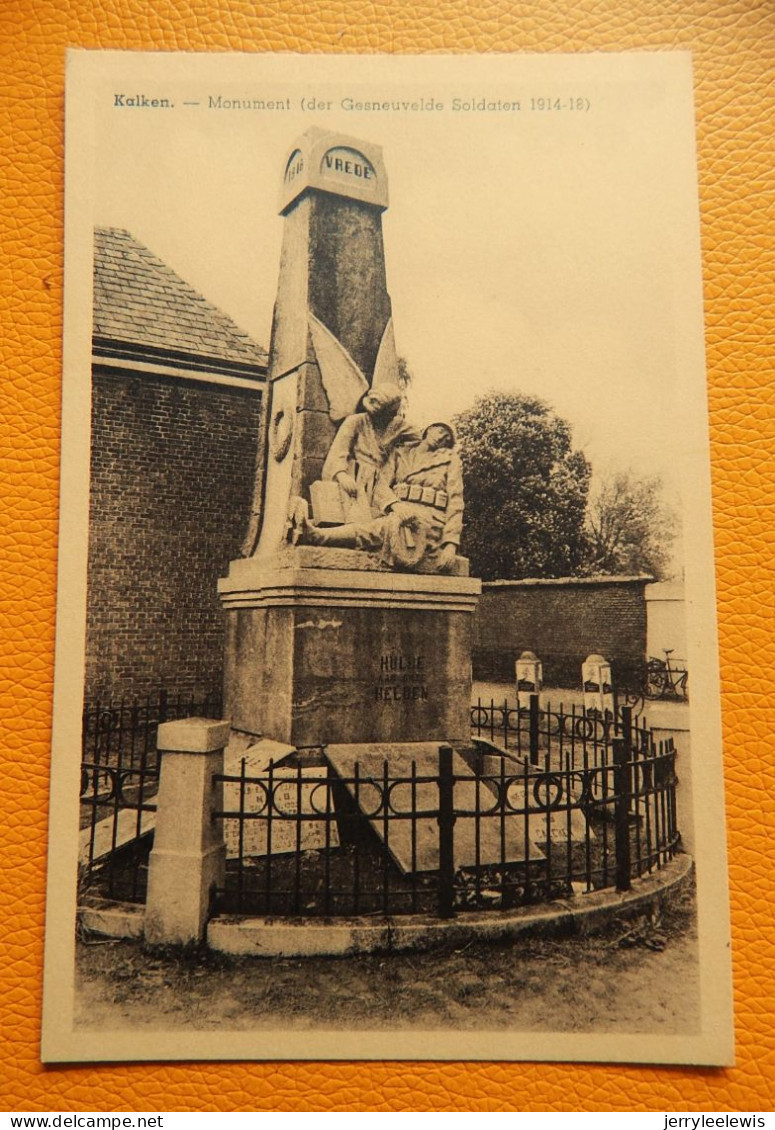 KALKEN  -  Monument Der Gesneuvelden Soldaten 1914-18 - Laarne