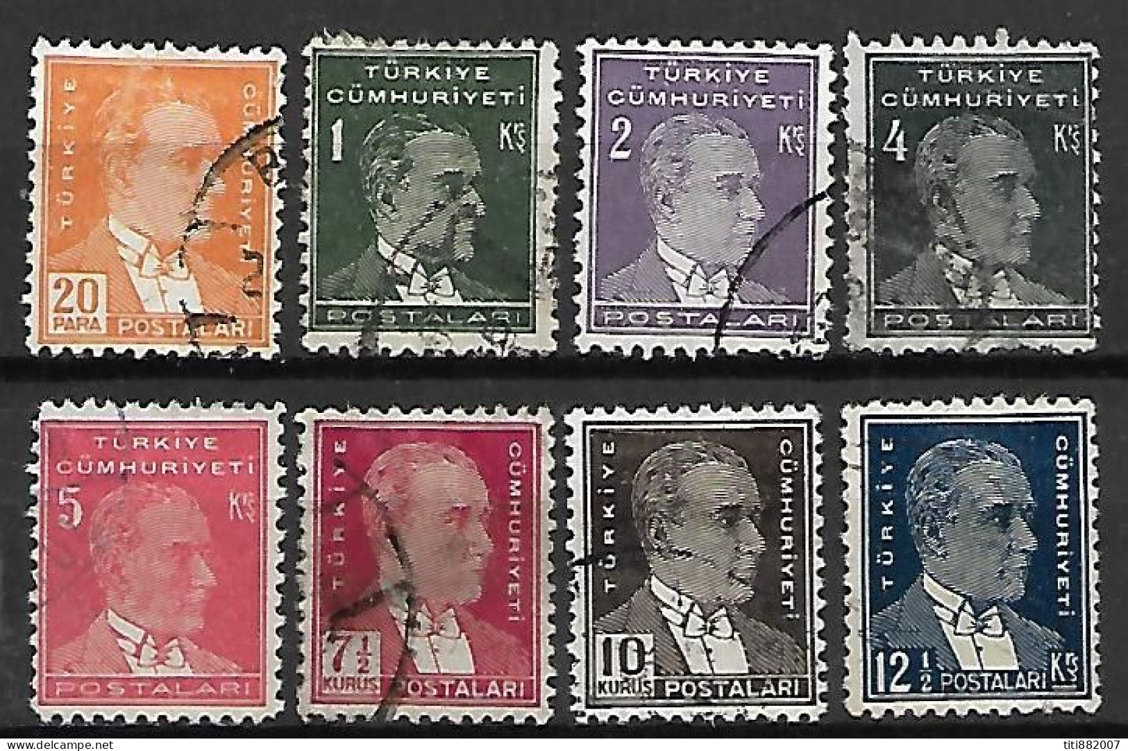 TURQUIE    -    1931.    LOT  -   Oblitérés .  Atatürk - Gebraucht