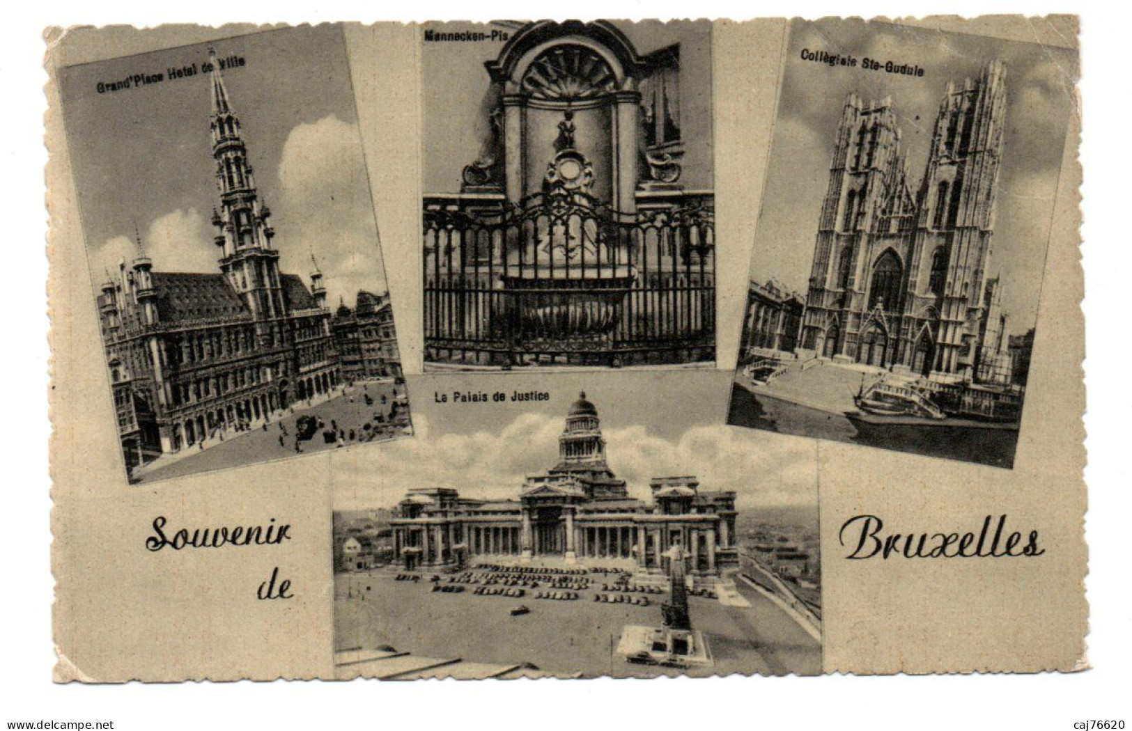Souvenir De Bruxelles - Mehransichten, Panoramakarten