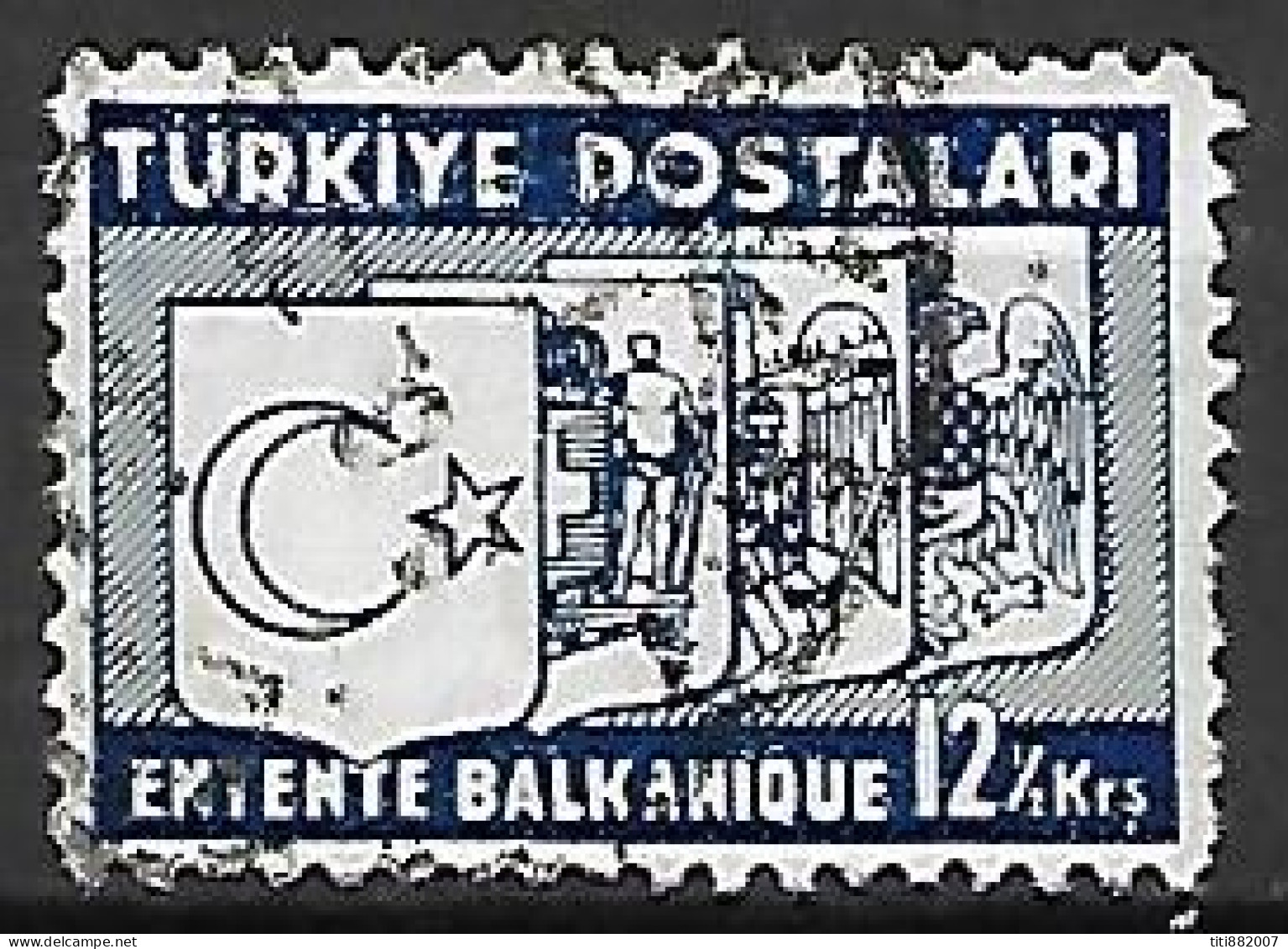 TURQUIE    -    1937.   Y&T N° 883 Oblitéré - Oblitérés