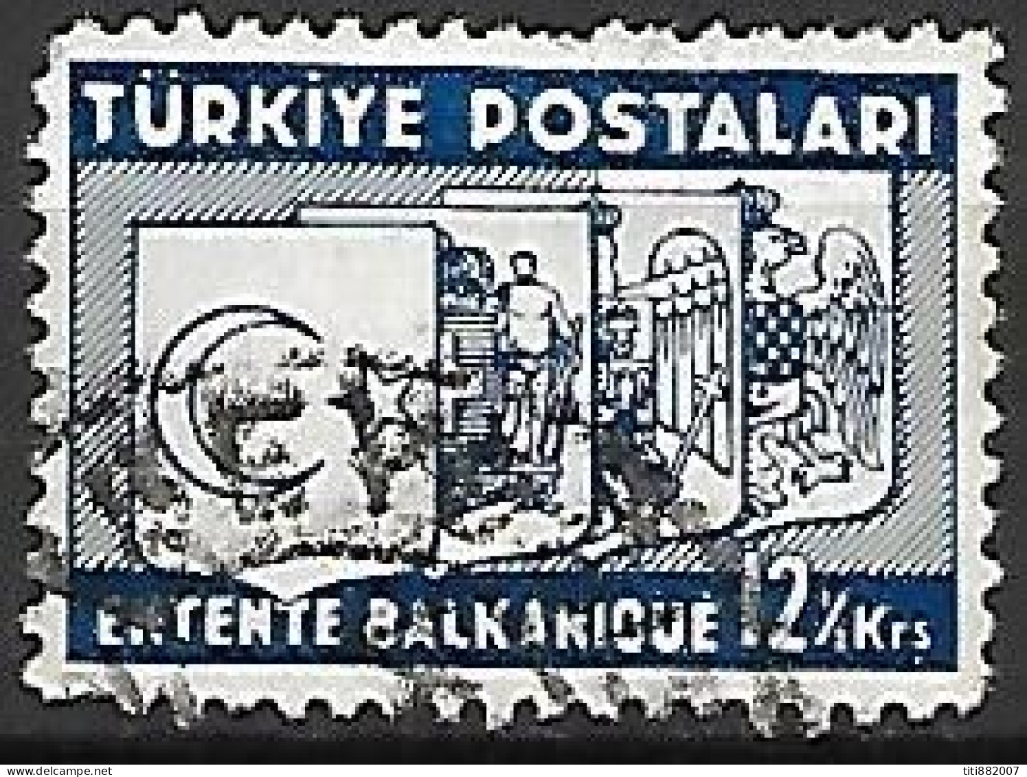 TURQUIE    -    1937.   Y&T N° 883 Oblitéré - Usados