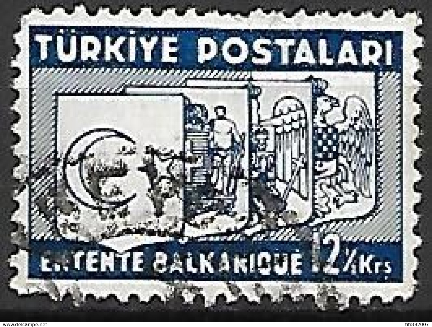 TURQUIE    -    1937.   Y&T N° 883 Oblitéré - Oblitérés