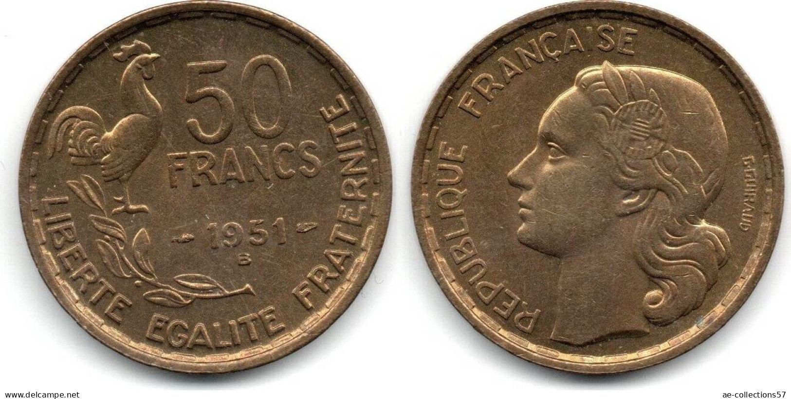MA 31441  / France - Frankreich 50 Francs 1951 B SUP - 50 Francs