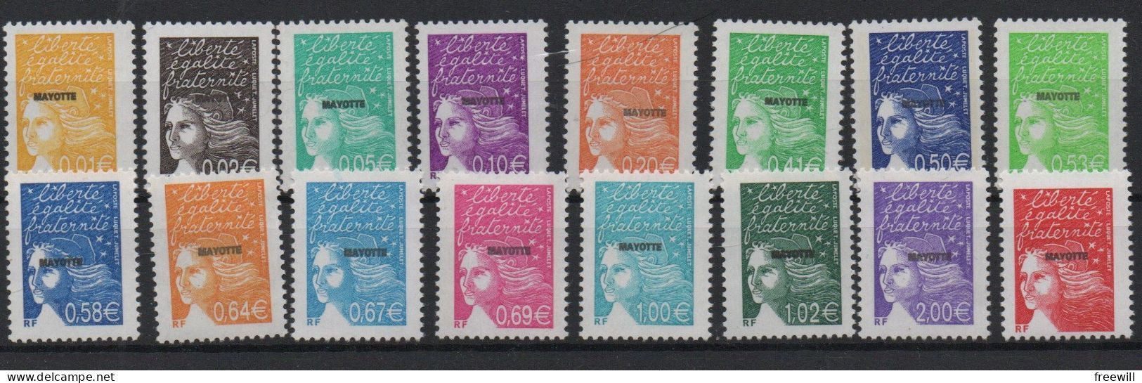 Mayotte Timbres Courants 2002 XXX - Unused Stamps