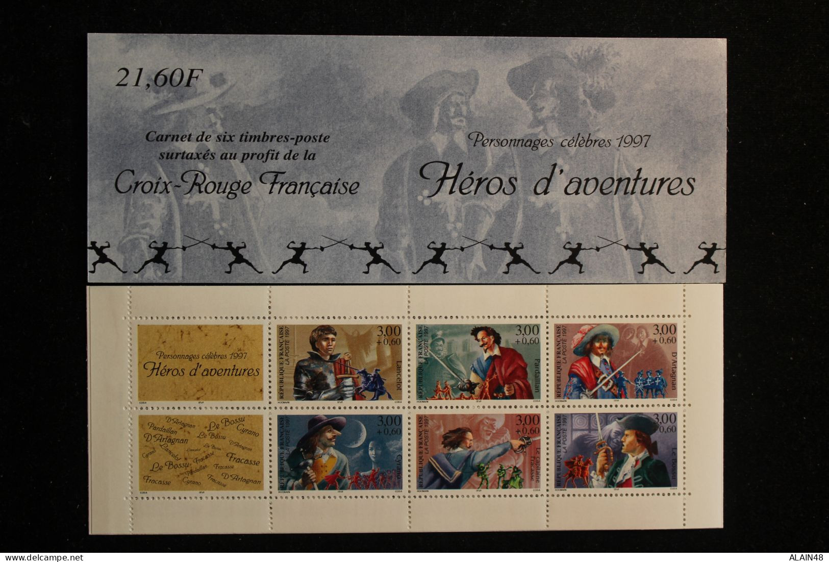 FRANCE 1997 CARNET BC3121 PERSONNAGES CELEBRES " HEROS D'AVENTURES"  NEUFS** NON PLIE TB - Bekende Personen