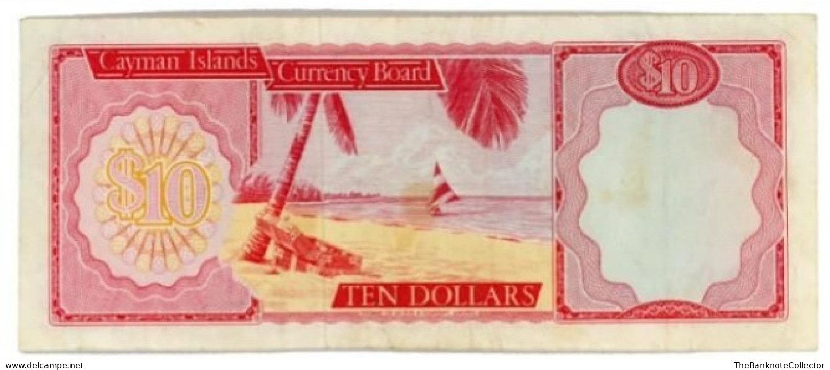 Cayman Islands 10 Dollars 1974 Series QEII P-7 Very Fine - Kaaimaneilanden