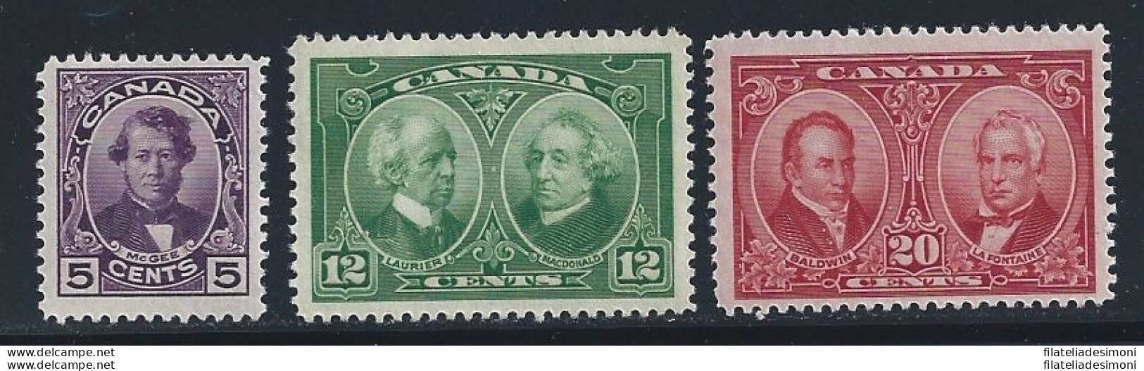 1927 CANADA - SG 271/273 Emissione Storica 3 Valori  MLH* - Other & Unclassified