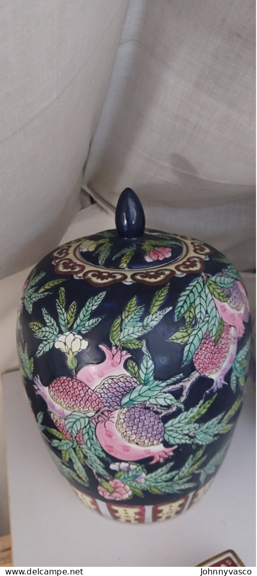 Zeldzame Chinese Quianlong Gember Pot Met Deksel - Art Asiatique