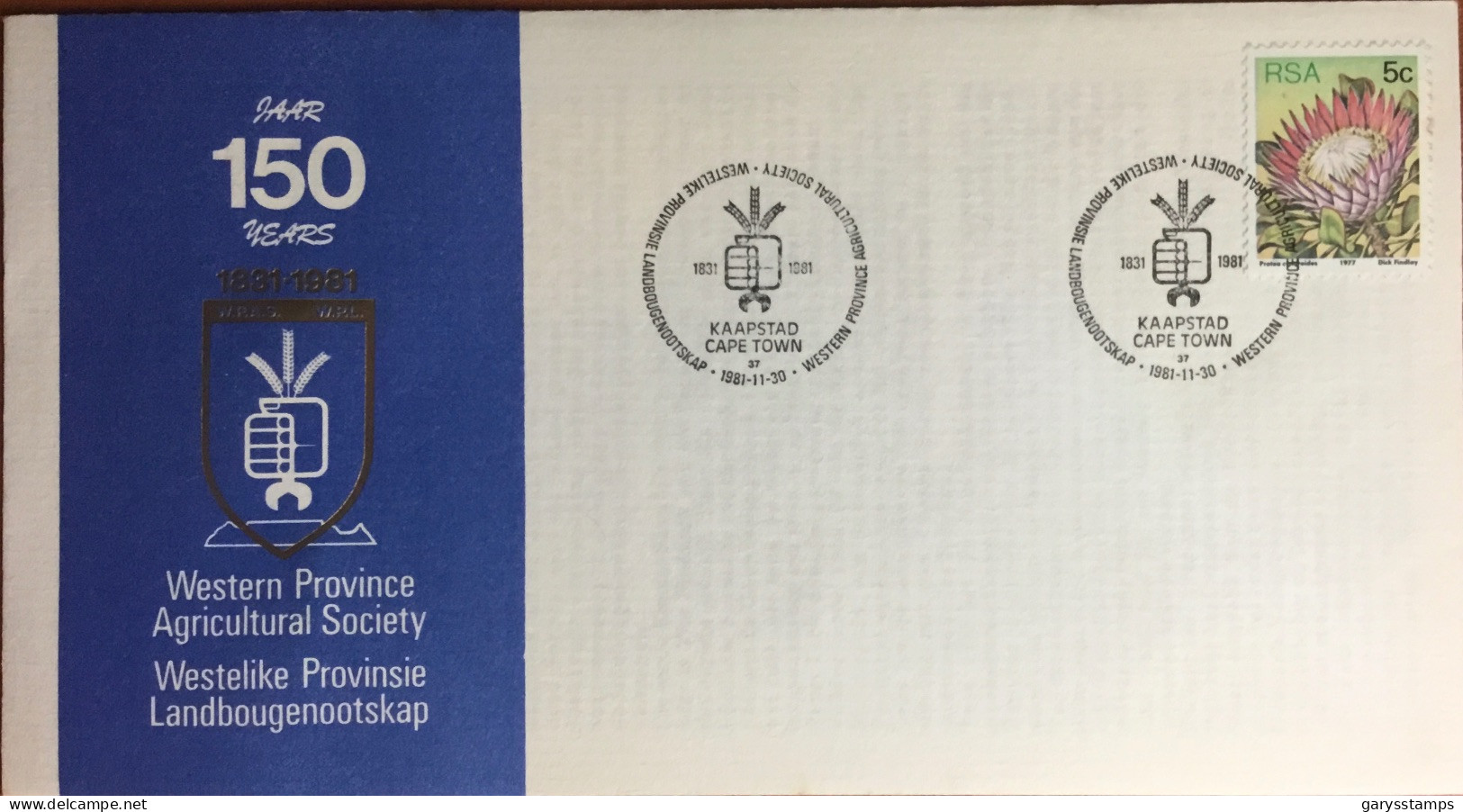 South Africa 1981 Agricultural Society FDC Cover - FDC