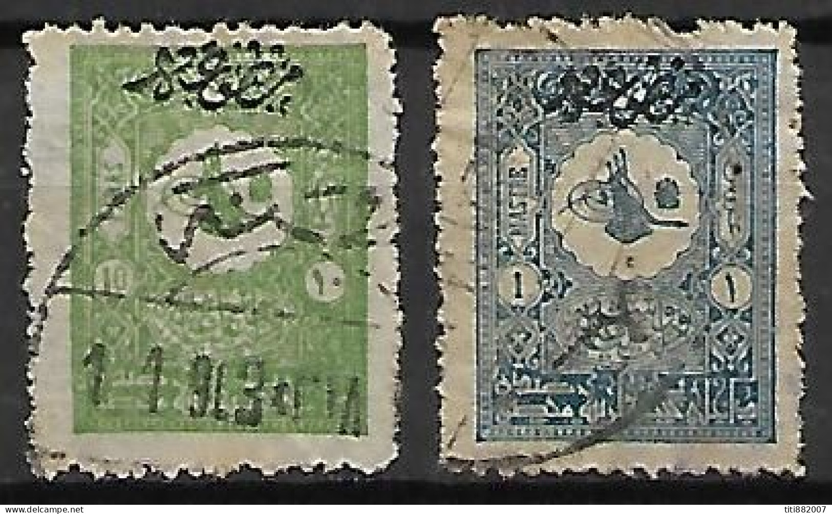 TURQUIE    -    1901.     Y&T N° 24  &  26 Oblitérés. - Dagbladzegels