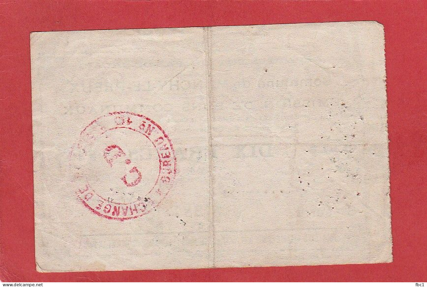 Pas De Calais - Commune De Monchy Le Preux - Bon Communal De 10 Francs (24/10/1915) - Notgeld