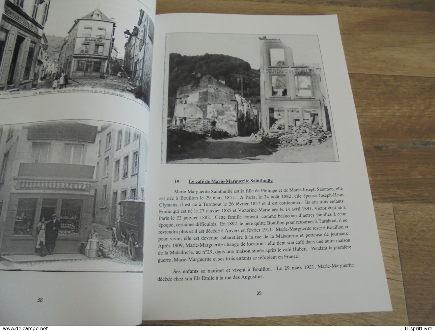 UN SIECLE DE BON DEBIT à BOUILLON 1850 1950 Régionalisme Ardenne Semois Cafés Bistrot Café Boisson Hôtel Restaurant