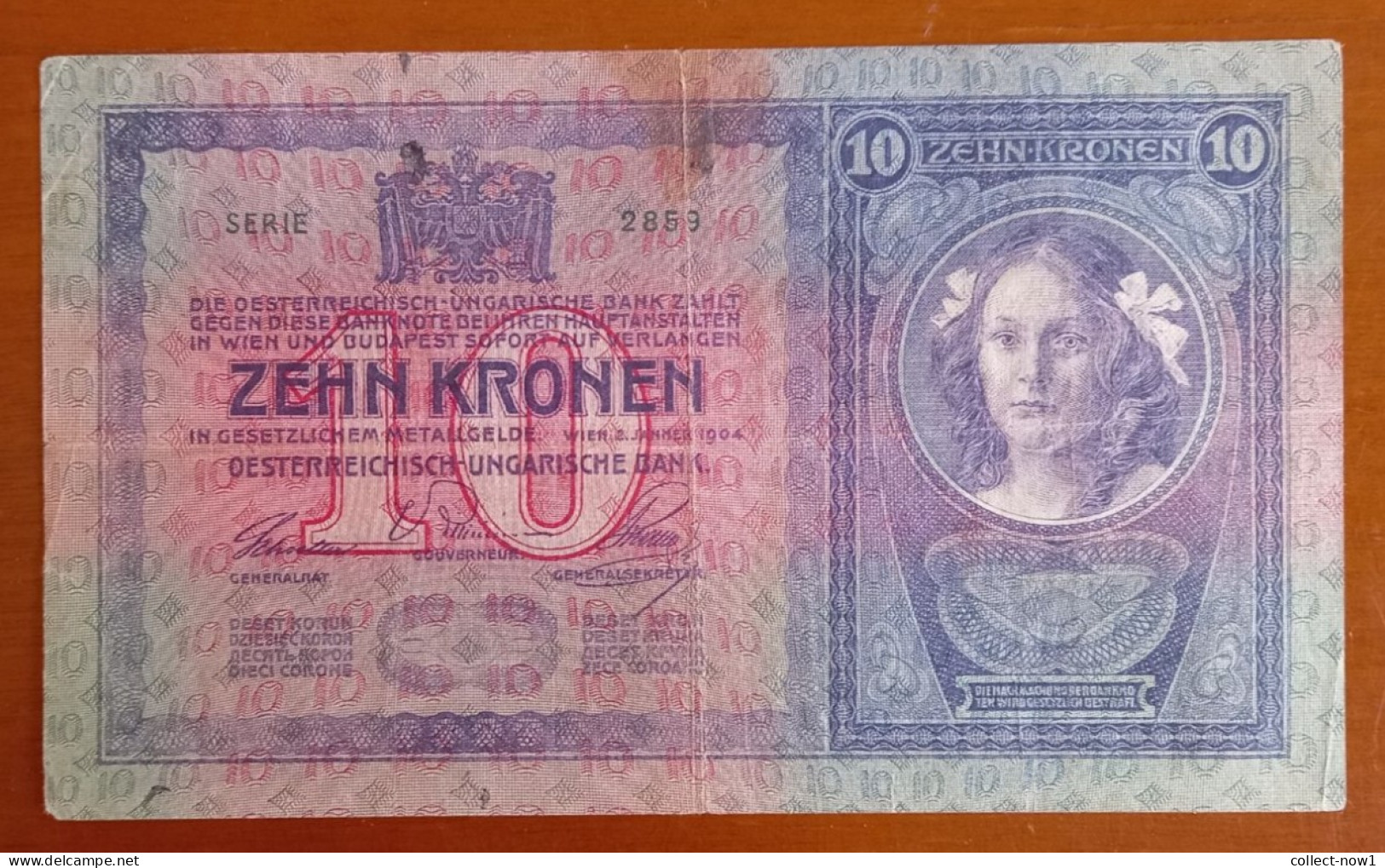 #1  ÖSTERREICH / AUSTRIA - 1904 , ZEHN KRONEN , 10 KRONEN - Austria