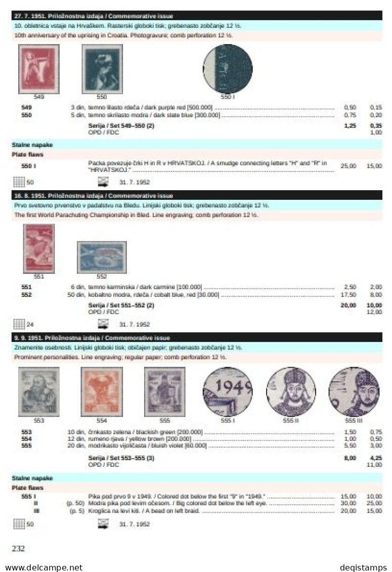YUGOSLAVIA 1918–1991 Specialized Catalog of Postage Stamps 2024