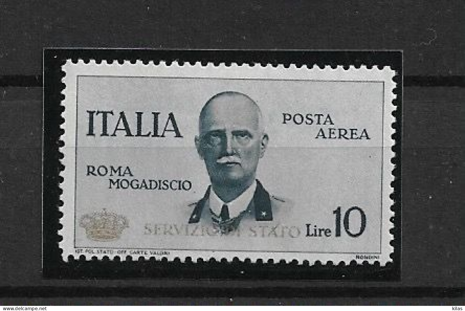 ITALY 1934 Airmail  Inauguration Of The Rome-Mogadishu Airline Gold Overprint  MNH - Correo Aéreo