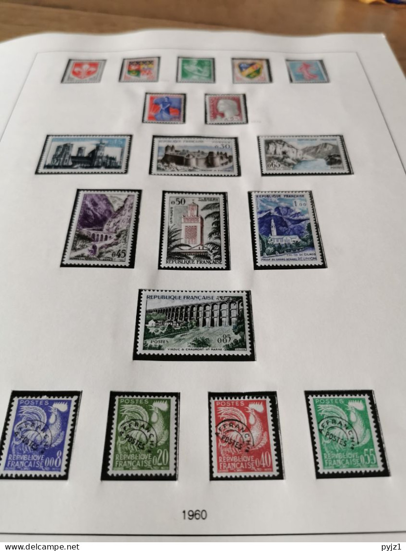 France 1960-1977 Complete MNH In SAFE - Collections (with Albums)