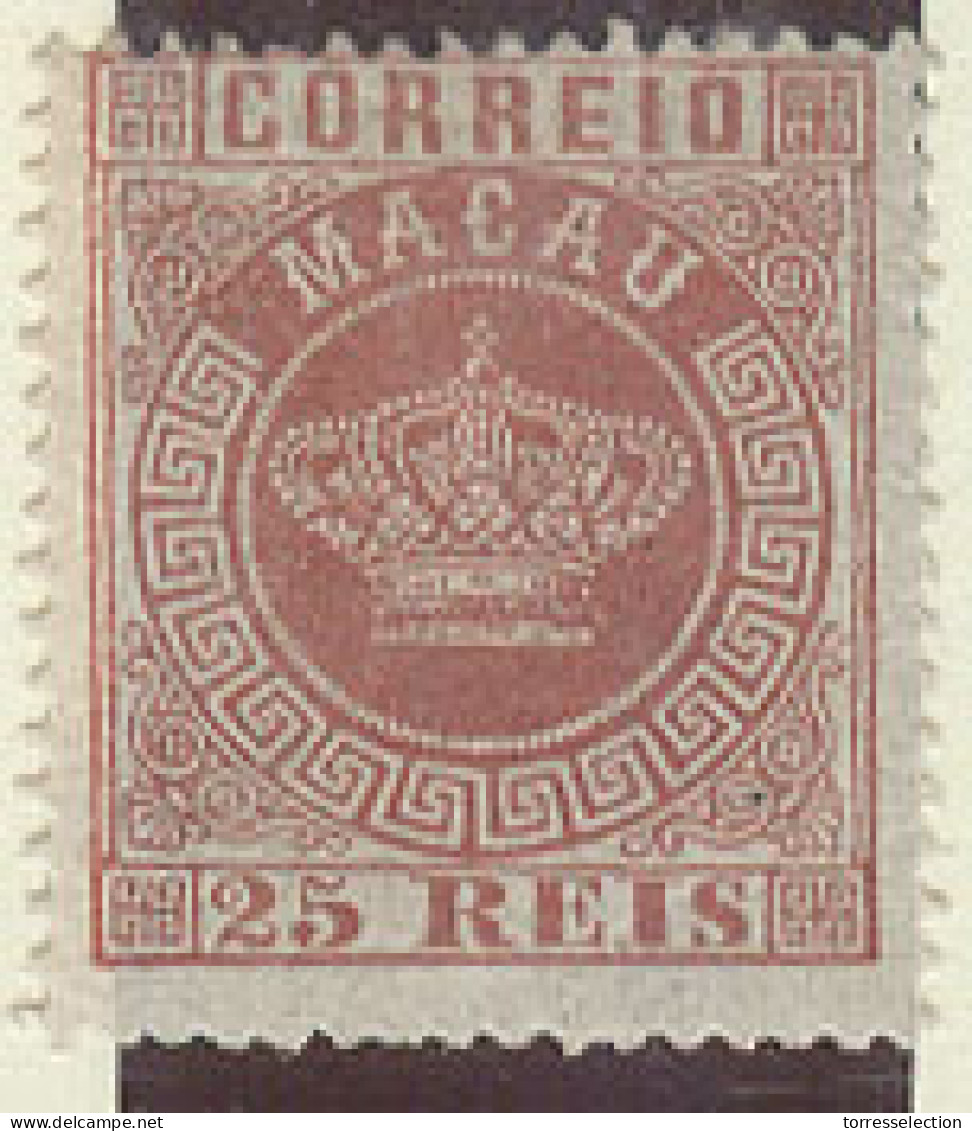 MACAU. 1884. Af 4x. 25rs Rose, Perf 13 1/2. - Autres & Non Classés