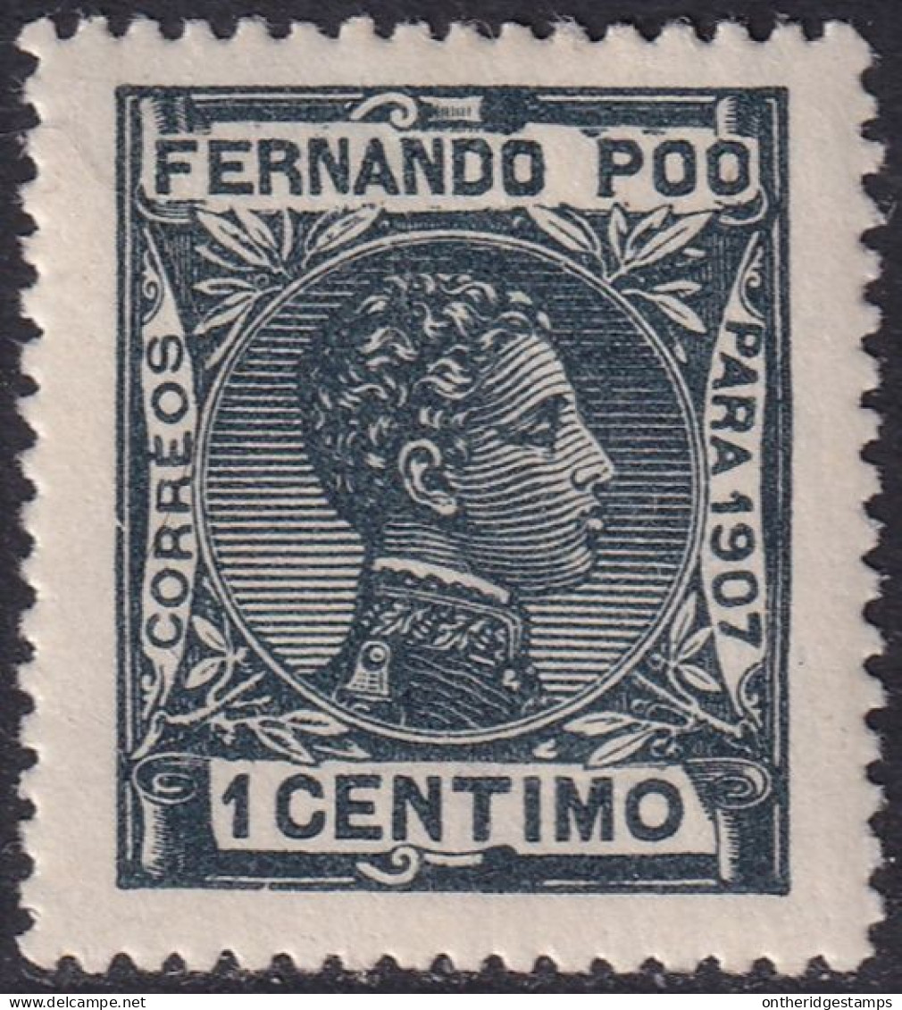 Fernando Po 1907 Sc 152 Ed 152 MLH* Wide Margins - Fernando Po