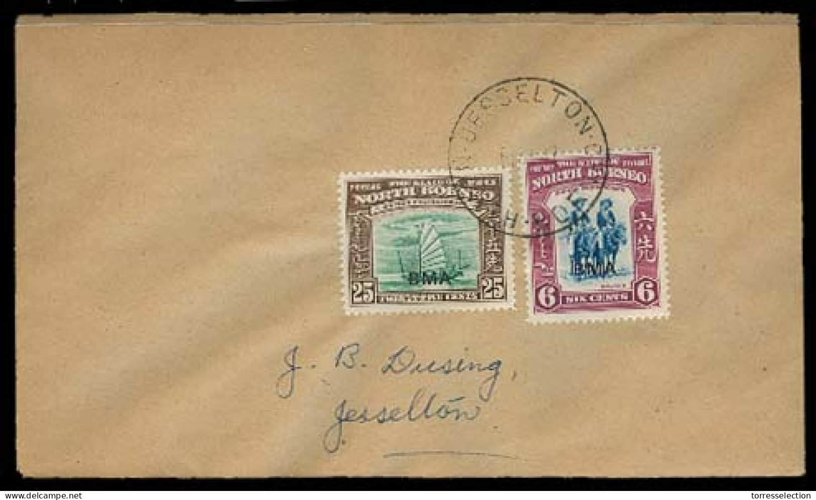 MALAYSIA. 1947. BMA - Borneo. Jesselton. Philatelia Usage. - Malaysia (1964-...)