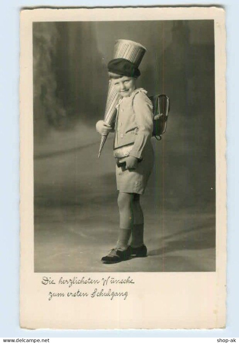 X1A87/ Schule Einschulung Schultüte Foto AK Ca.1935 - Eerste Schooldag