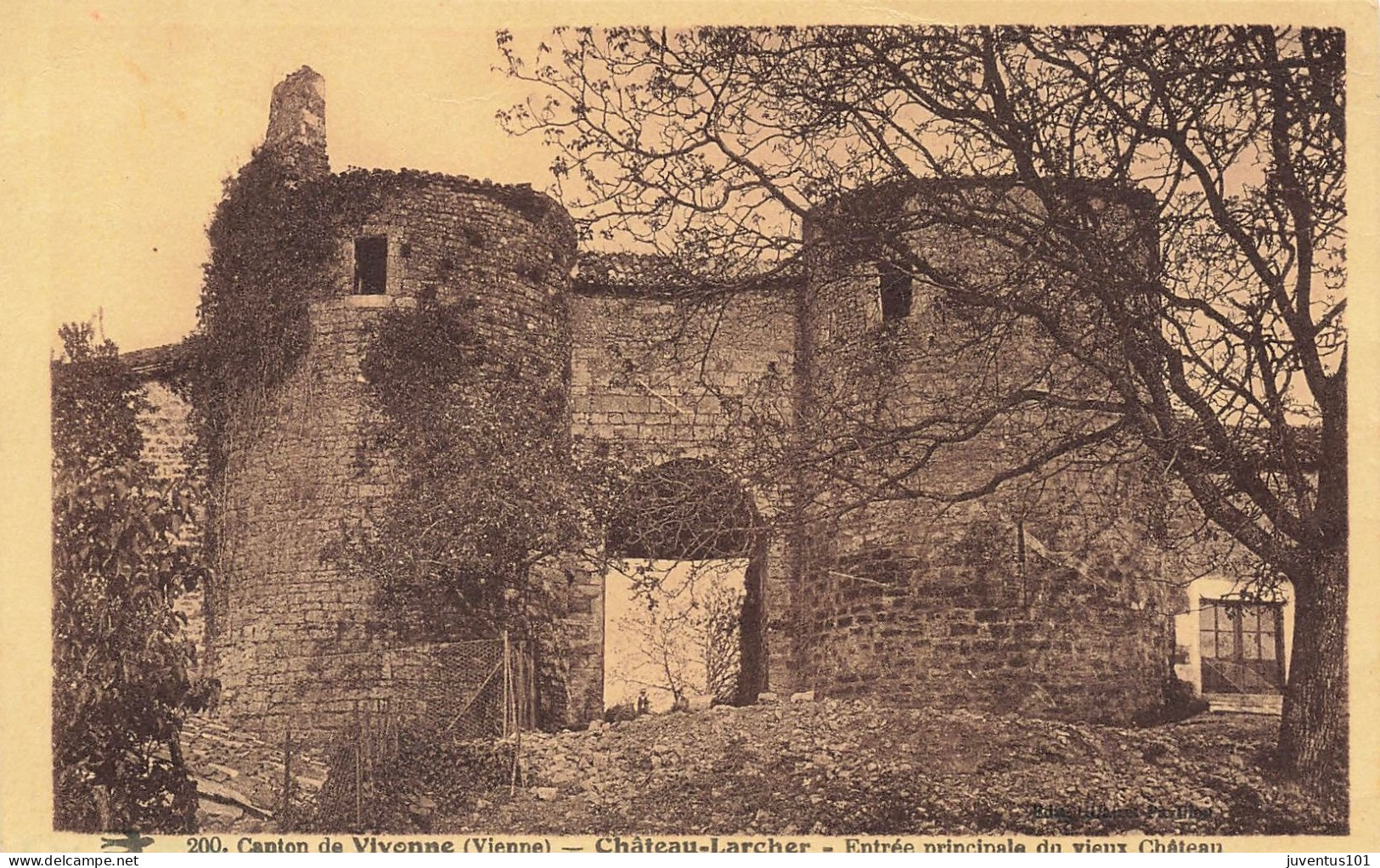 CPA Canton De Vivonne-Château Larcher-Entrée Principale Du Vieux Château-200        L2768 - Vivonne