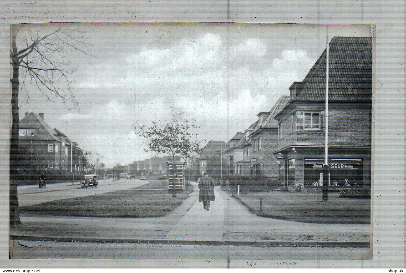 Neg2137/ Hamburg Wandsbek Hindenburg Allee  Altes Negativ 40er Jahre   -AK- - Wandsbek