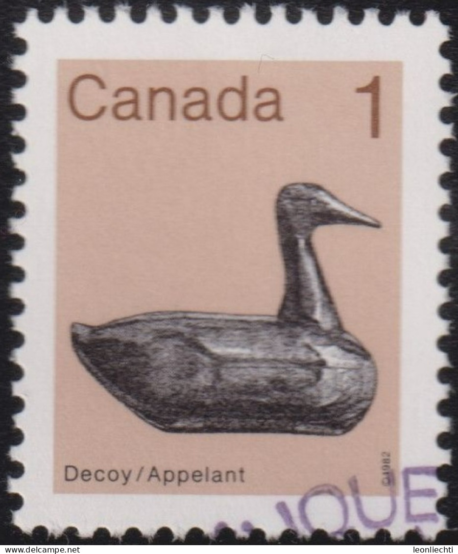1985 Kanada ° Mi:CA 853F, Sn:CA 917a, Yt:CA 818a, Sg:CA 1054b, Decoy, Heritage Artifacts - Used Stamps