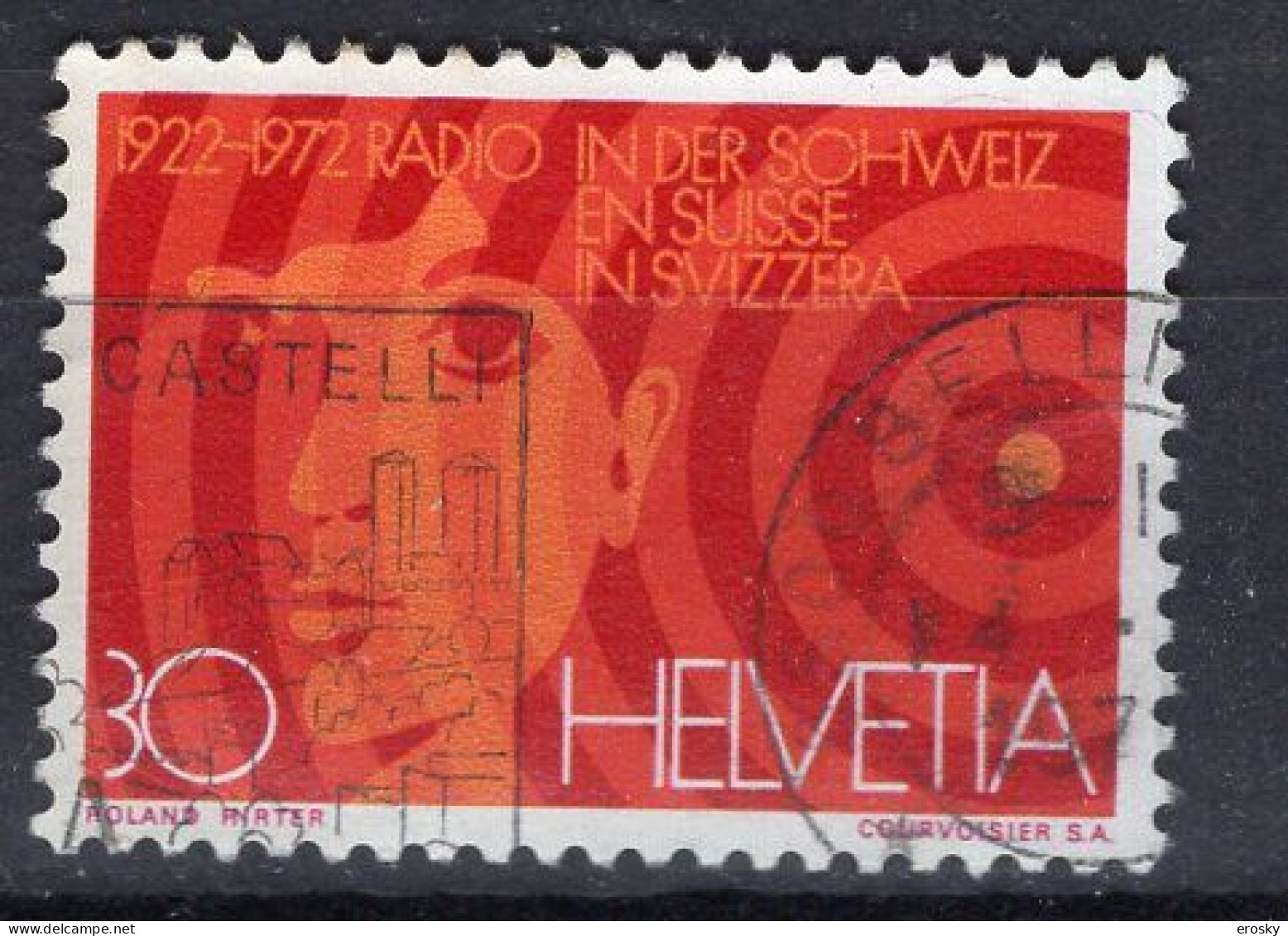 T2256 - SUISSE SWITZERLAND Yv N°897 - Usati
