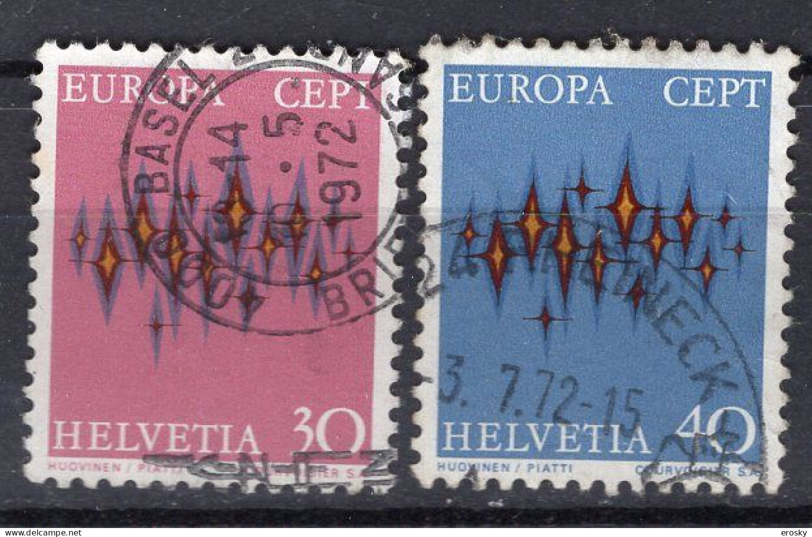 T2258 - SUISSE SWITZERLAND Yv N°899/900 - Used Stamps