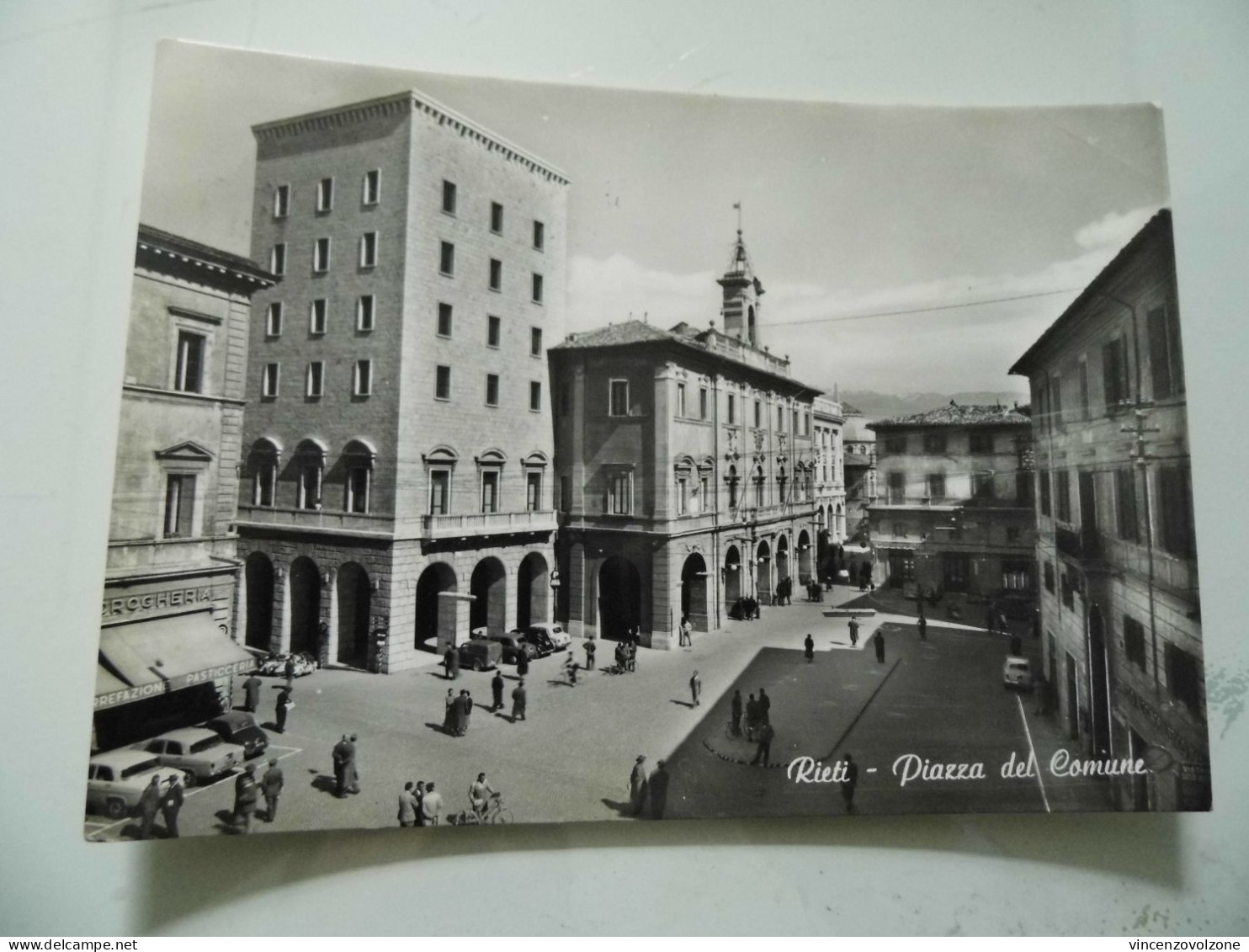 Cartolina Viaggiata "RIETI Piazza Del Comune"  1957 - Rieti