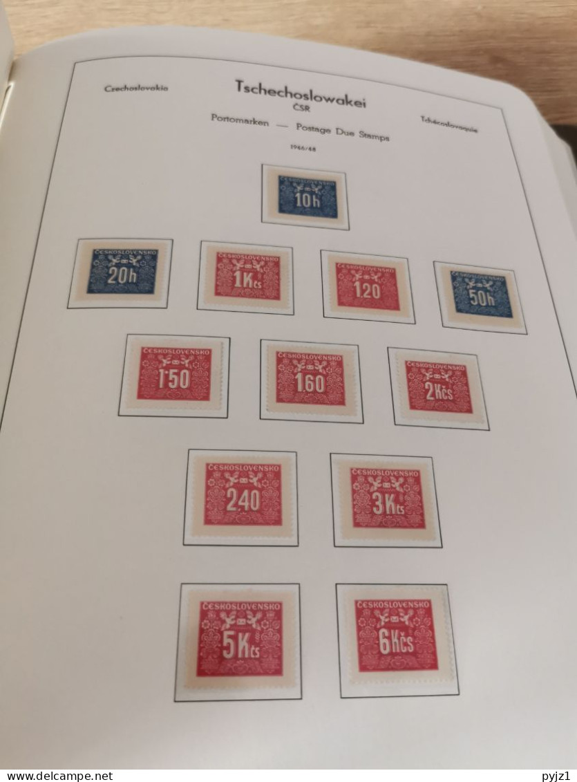 Czechoslovakia 1945-1963 complete in Leuchtturm album