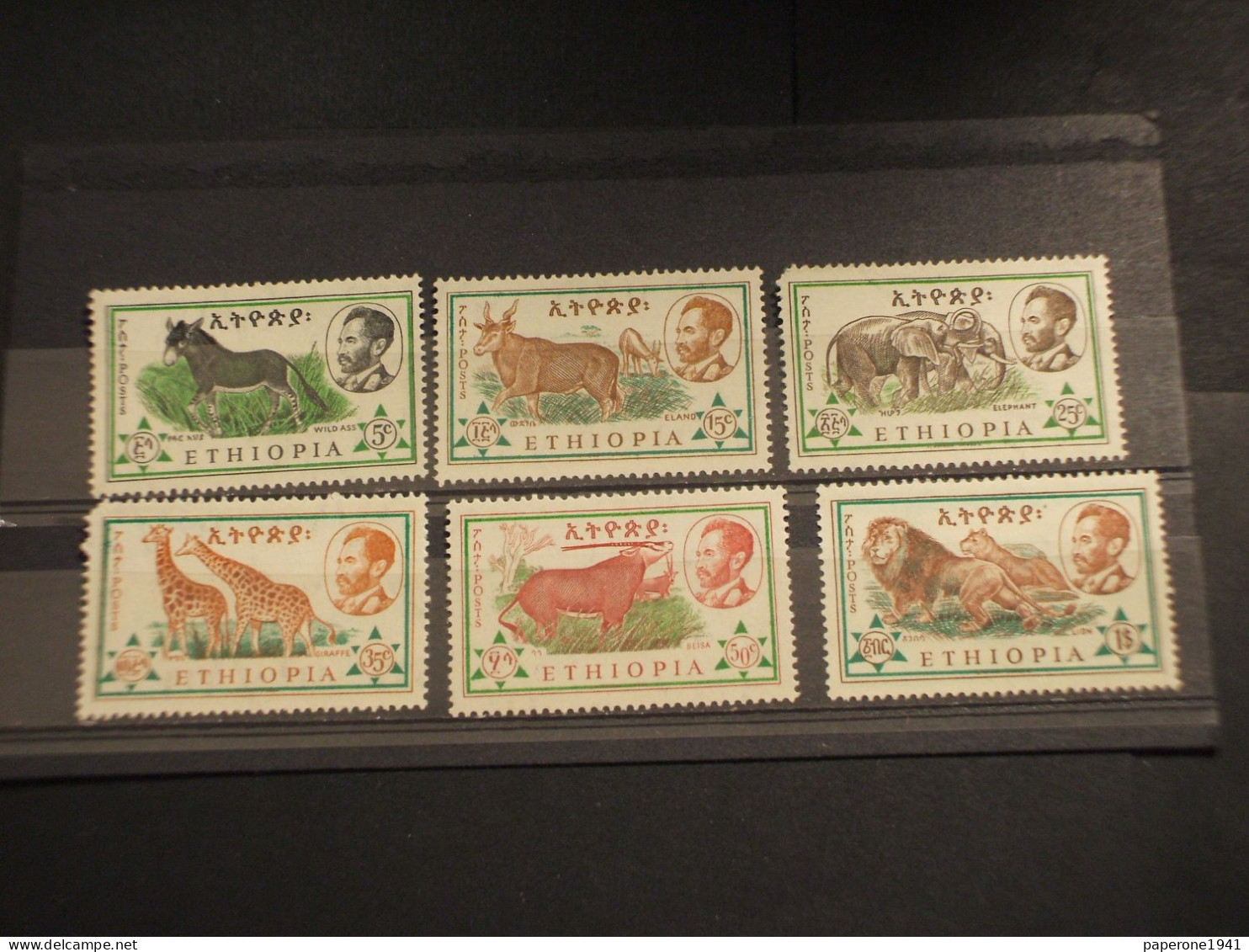 ETIOPIA-ETHIOPIA - 1961 ANIMALI/FUNA 6 VALORI (difetti) - NUOVI(++) - Ethiopia