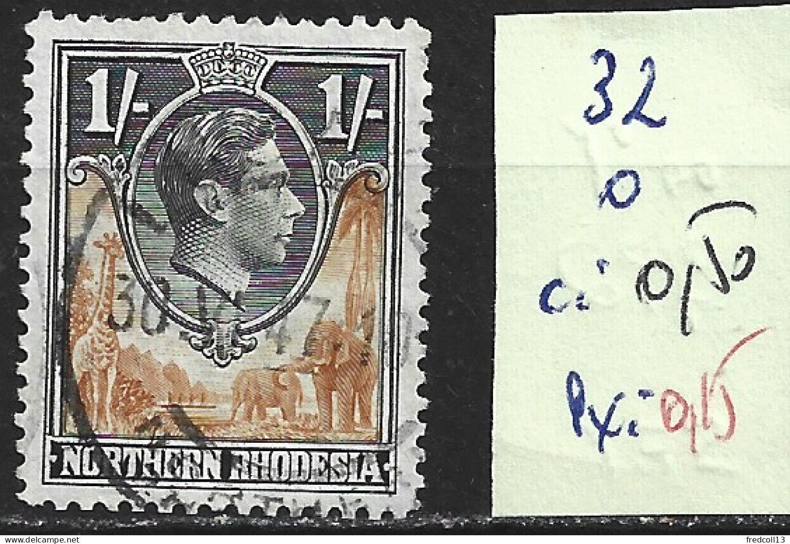RHODESIE DU NORD 32 Oblitéré Côte 0.50 € - Northern Rhodesia (...-1963)