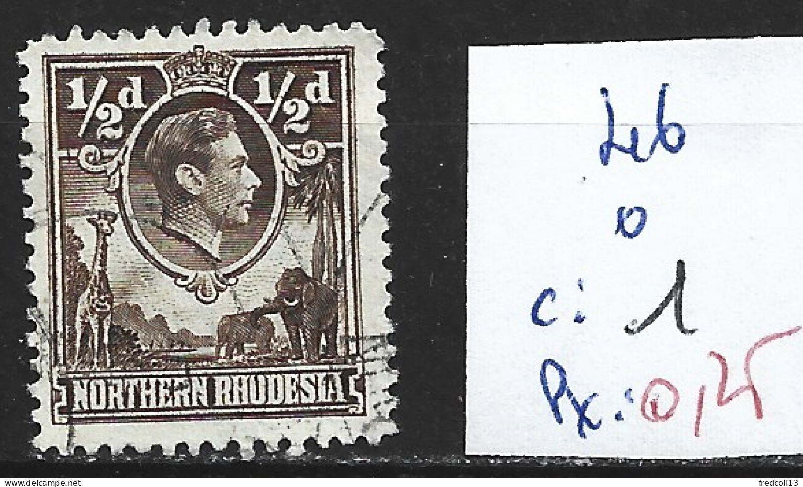 RHODESIE DU NORD 46 Oblitéré Côte 1 € - Northern Rhodesia (...-1963)