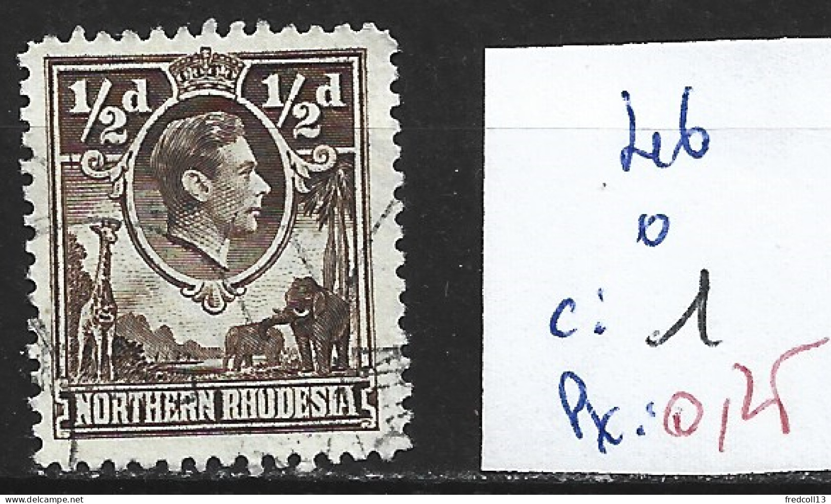 RHODESIE DU NORD 46 Oblitéré Côte 1 € - Rhodésie Du Nord (...-1963)