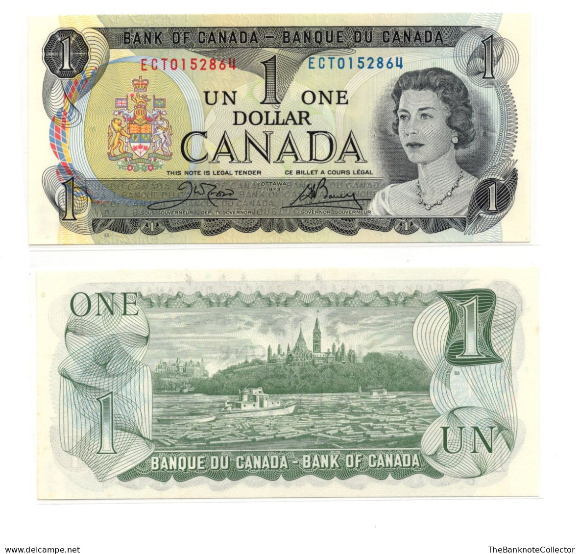 Canada 1 Dollar  ND 1973 QEII P-85 Lawson Bouey Sign UNC - Canada