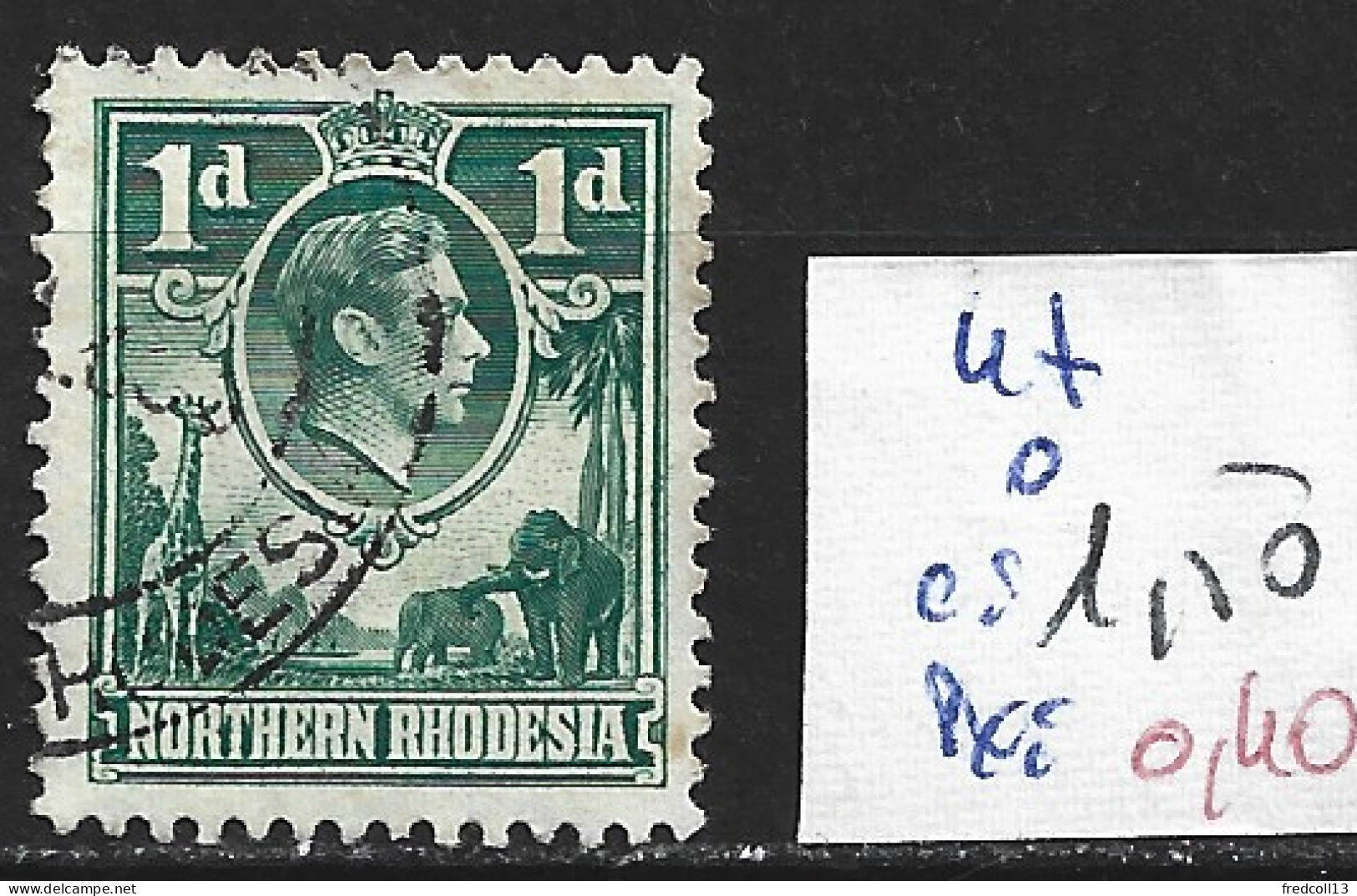 RHODESIE DU NORD 47 Oblitéré Côte 1.50 € - Rhodésie Du Nord (...-1963)