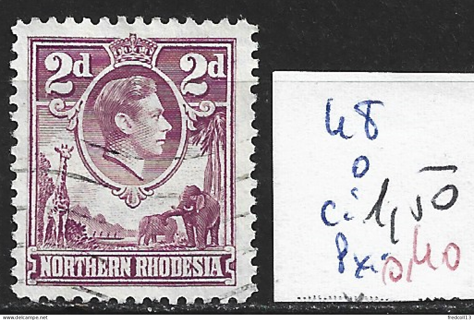 RHODESIE DU NORD 48 Oblitéré Côte 1.50 € - Rhodésie Du Nord (...-1963)